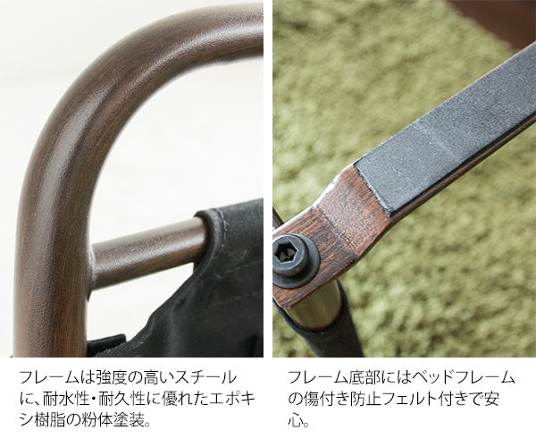[幅78.5cm] ベッドガード LETTO サイドガード 収納ポケット付 落下防止 宮武製作所