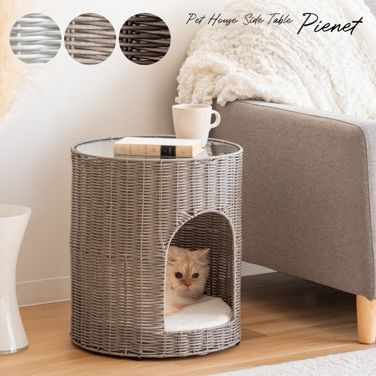 [幅40cm] 猫ちぐら Pienet ラタン キャットハウス 宮武製作所