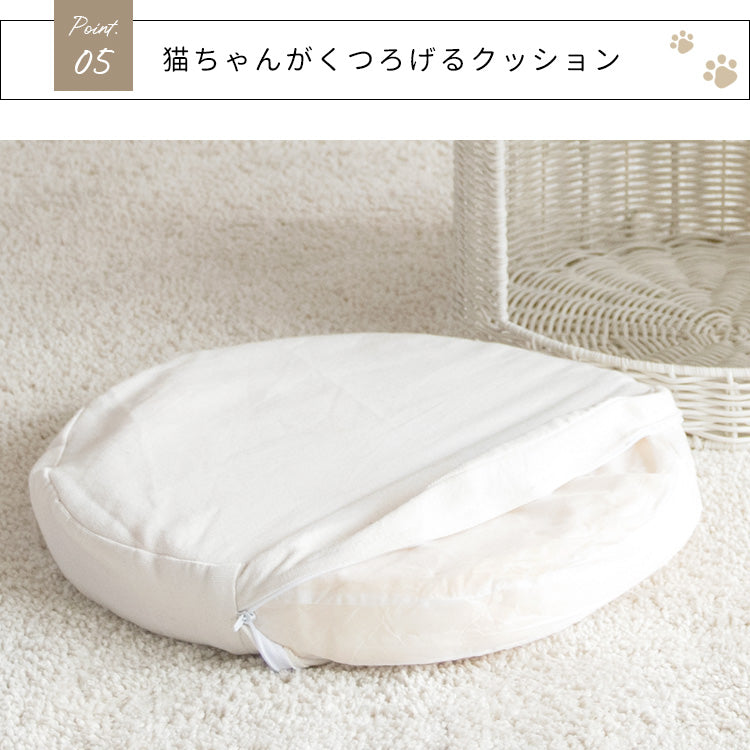 [幅40cm] 猫ちぐら Pienet ラタン キャットハウス 宮武製作所