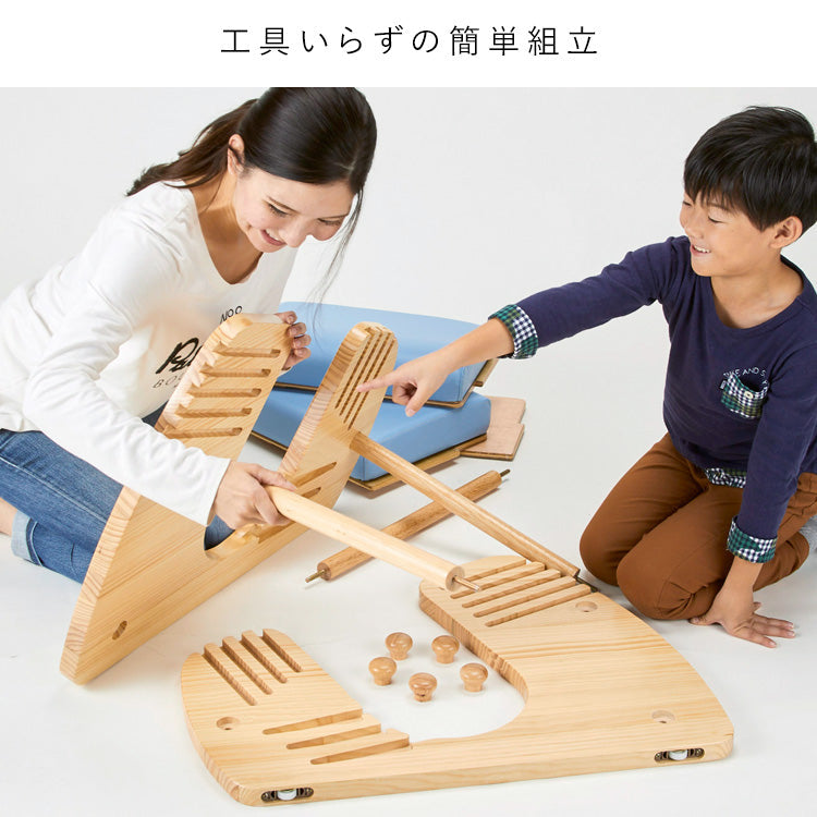[幅48.5cm] プロポーションチェア 学習椅子 姿勢が良くなる 子供用 バランスチェア 北欧風 キャスター付き 宮武製作所