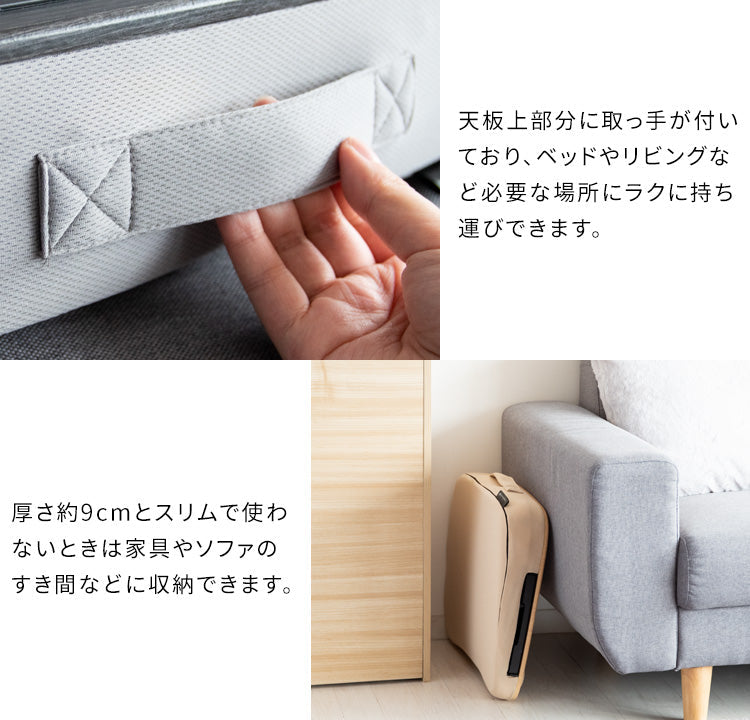 [幅48cm] クッション付きテーブル 木目 膝上テーブル テレワーク 可愛い おしゃれ ラップトップテーブル 木製 Praco 宮武製作所