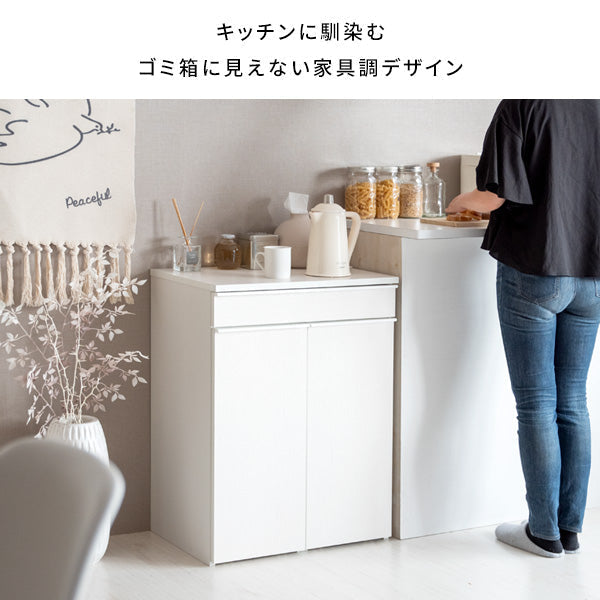 [幅60cm] 分別ドロワーダストボックス NotT ダストボックス おしゃれ 省スペース ランドリー サニタリー 宮武製作所