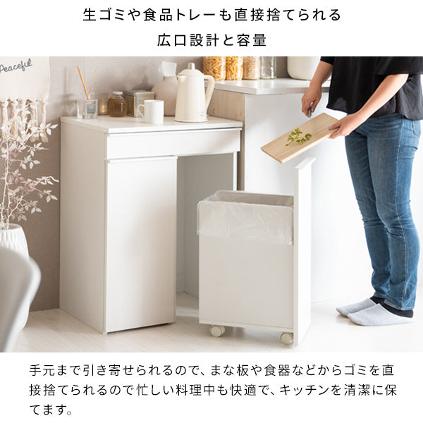 [幅60cm] 分別ドロワーダストボックス NotT ダストボックス おしゃれ 省スペース ランドリー サニタリー 宮武製作所