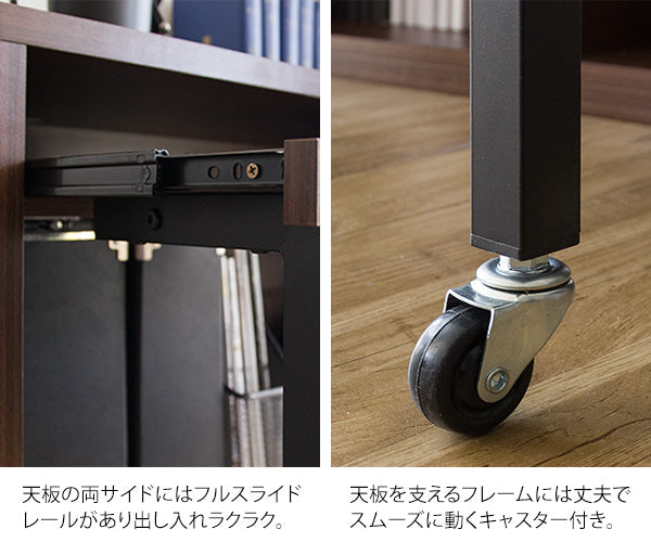 [幅90cm] シンプルPCデスク Lariado 省スペース おしゃれ 木製デスク 北欧 宮武製作所