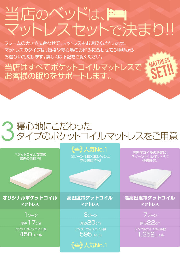【シングル】Abyss 引き出し収納付きベッド