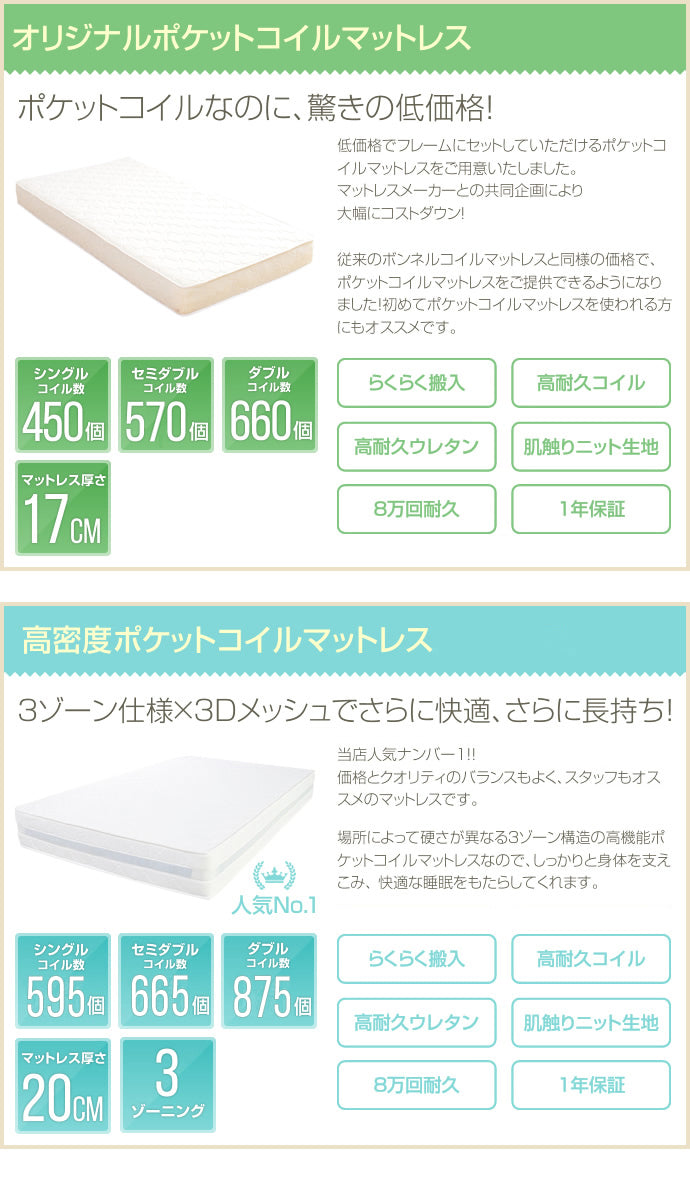 【ダブル】Cave 寄木柄引出し付ベッド