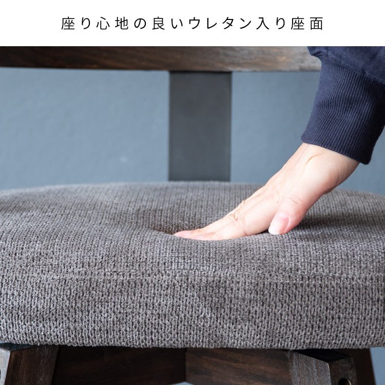 [座面高67cm] バーチェア Satio 合成皮革 ファブリック ウレタン 天然木突板貼り合板 スチール 360度回転 宮武製作所