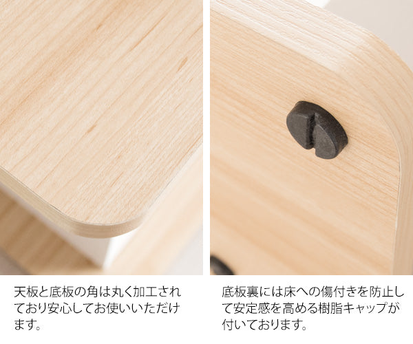 [幅85cm] コンパクトバーテーブル Baron 木製 天然木突板 可動棚 収納 引き出し 宮武製作所