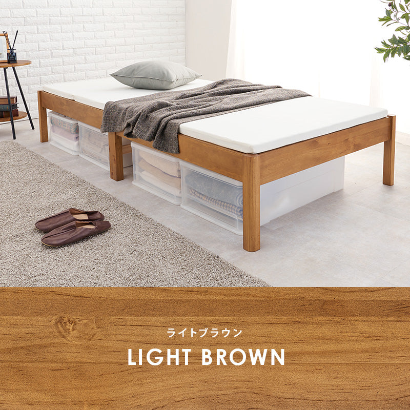 【工具不要】簡単組立 シングルベッド すのこベッド 宮なし シンプル 木製ベッド 北欧 コンパクト おしゃれ
