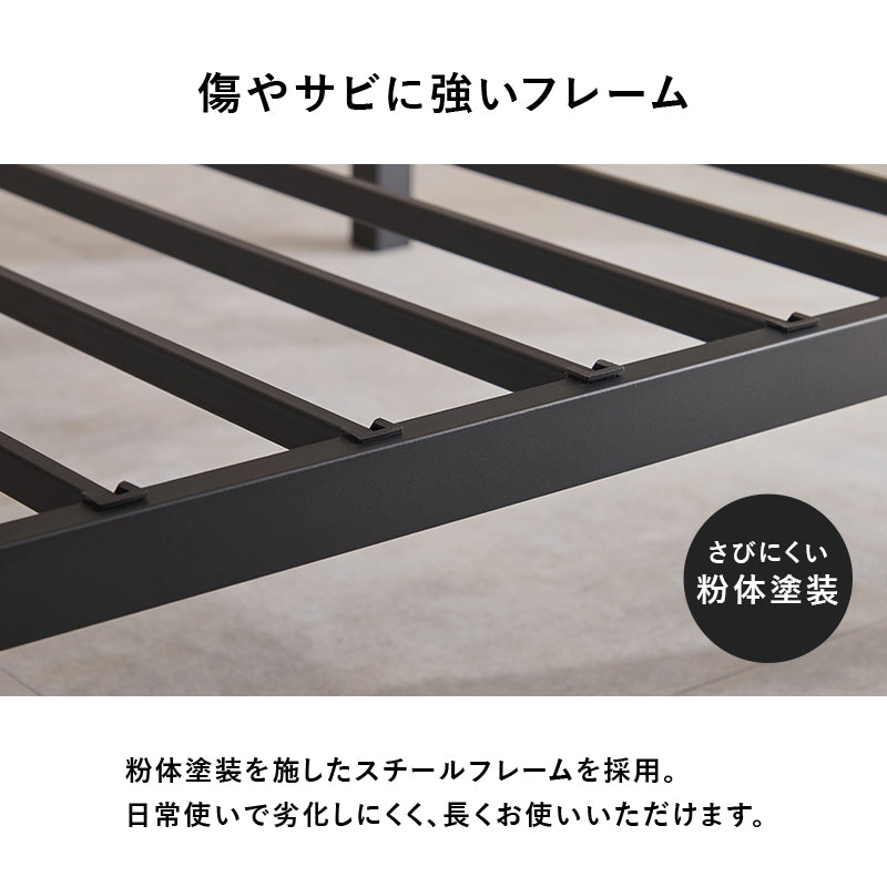 【ネジ不要】はめ込み式シングルベッド 収納スペース付き すのこベッド シンプル 木製ベッド