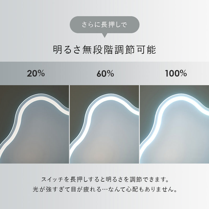 【ウェーブミラー】韓国風ドレッサーセット スツール付き 大容量収納