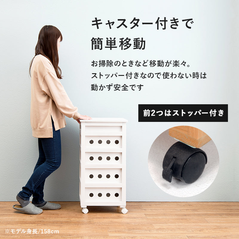 【幅20cmスリム】キッチンストッカー タイル天板付き 隙間収納 キッチンラック