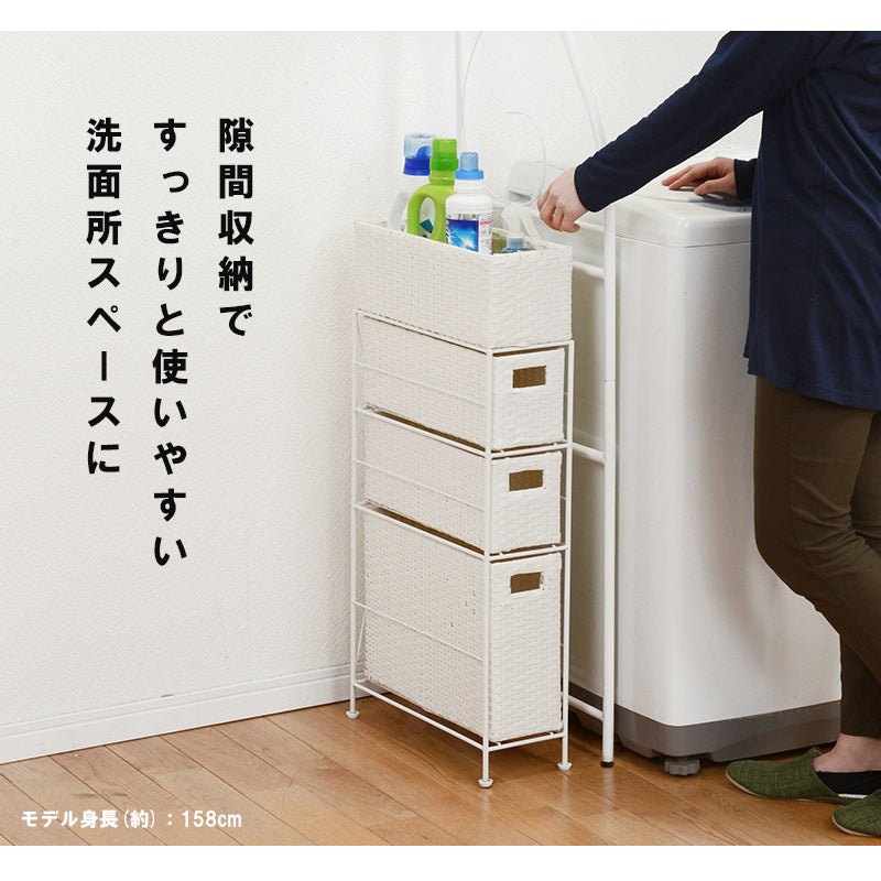 【通気性抜群】ランドリーチェスト 引き出し収納 ランドリーラック 水回り収納