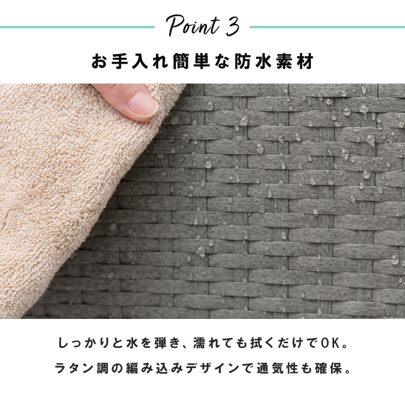 【通気性抜群】ランドリーチェスト 引き出し収納 ランドリーラック 水回り収納
