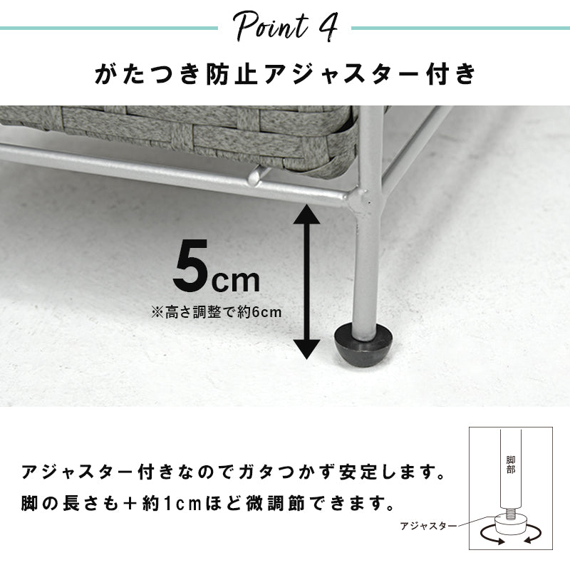 【通気性抜群】ランドリーチェスト 引き出し収納 ランドリーラック 水回り収納