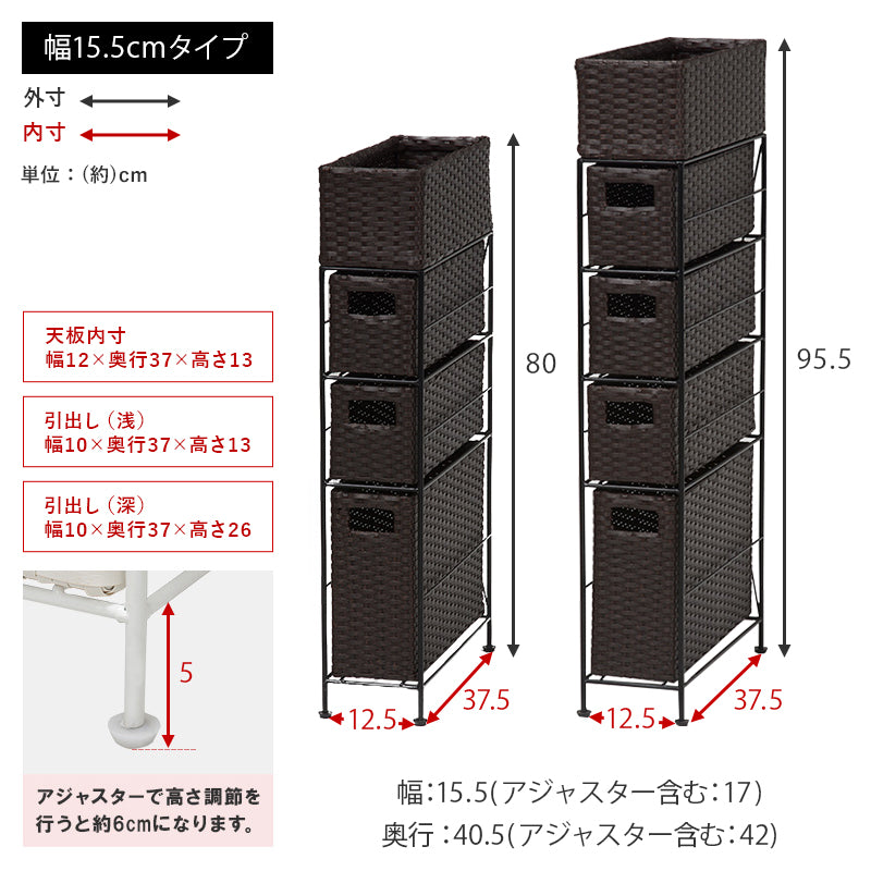 【通気性抜群】ランドリーチェスト 引き出し収納 ランドリーラック 水回り収納