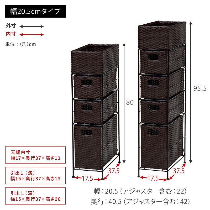 【通気性抜群】ランドリーチェスト 引き出し収納 ランドリーラック 水回り収納