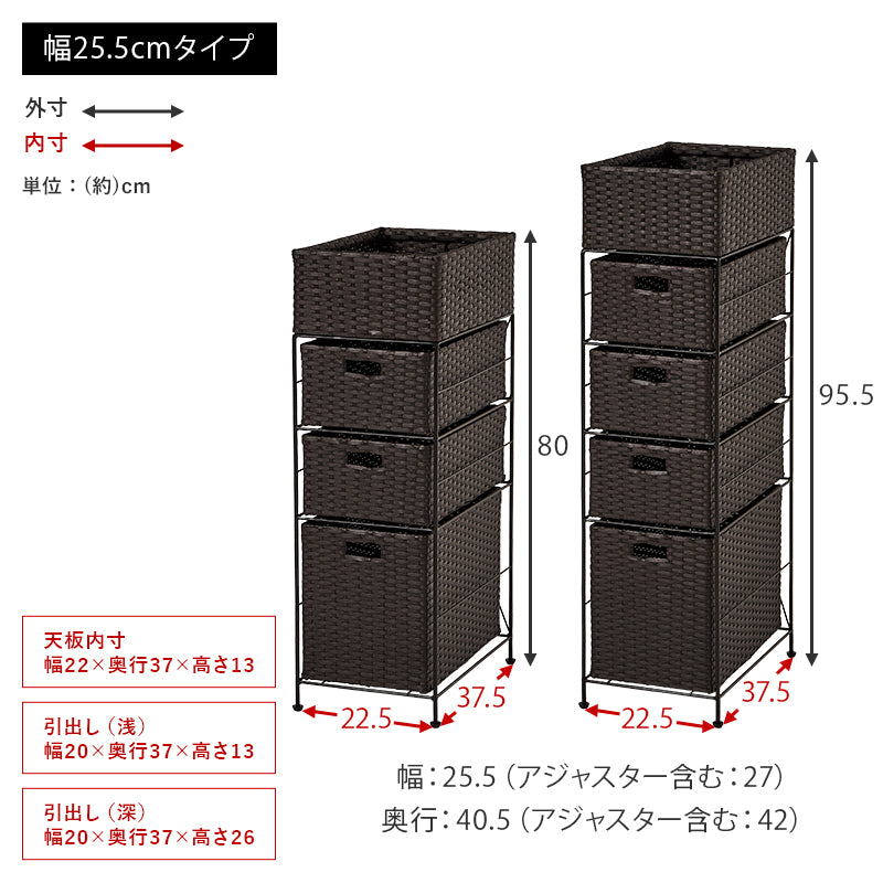 【通気性抜群】ランドリーチェスト 引き出し収納 ランドリーラック 水回り収納