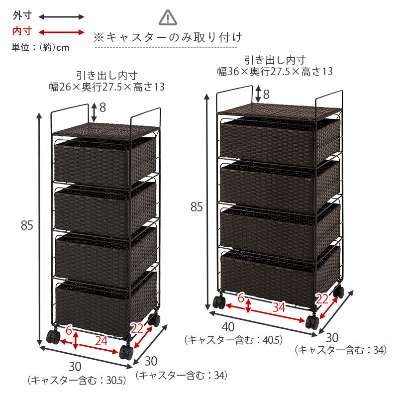 【取っ手付き引き出し】ランドリーチェスト 樹脂製 水回り収納 お手入れ簡単