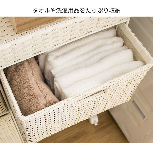 ラタンランドリーチェスト ランドリーボックス 洗濯かご ランドリーバスケット おしゃれ サイドチェスト ランドリーラック 洗面所 宮武製作所