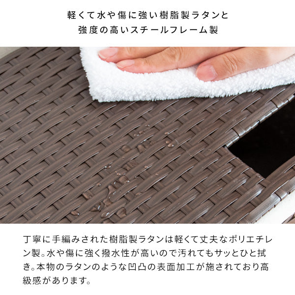 ラタンランドリーボックス チェスト 洗濯かご バスケット ラック 宮武製作所