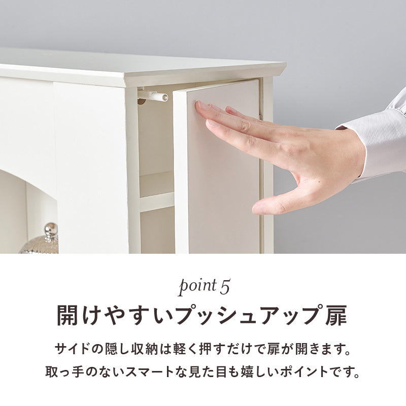 【韓国インテリア風】マントルピース型キャビネット ディスプレイ収納