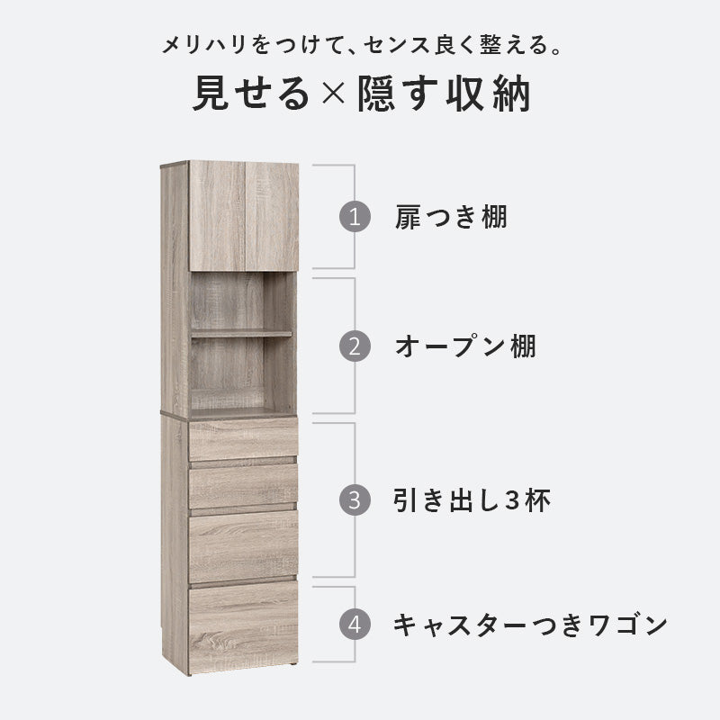 【幅41cm】スリムランドリーラック 多目的収納 スチールラック
