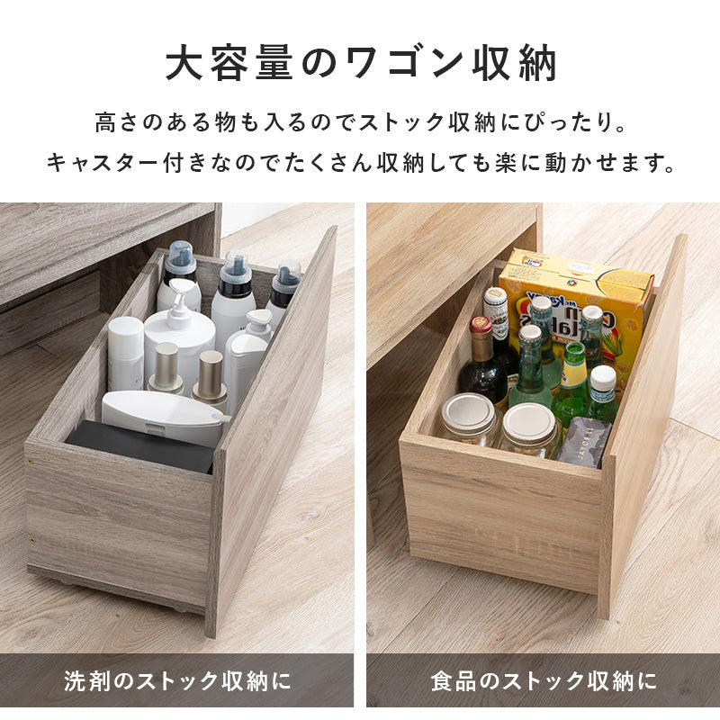 【幅41cm】スリムランドリーラック 多目的収納 スチールラック
