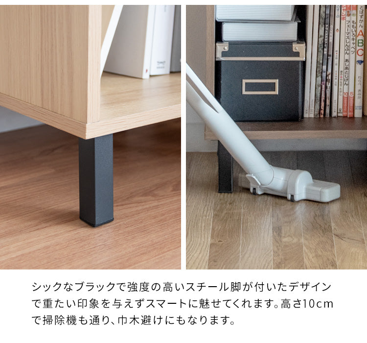 レコードラック Calmato ディスプレイラック アナログレコード LP盤レコード レコードスタンド マガジンラック オープンラック リビング収納 ホワイト ナチュラル ブラウン 北欧テイスト 宮武製作所
