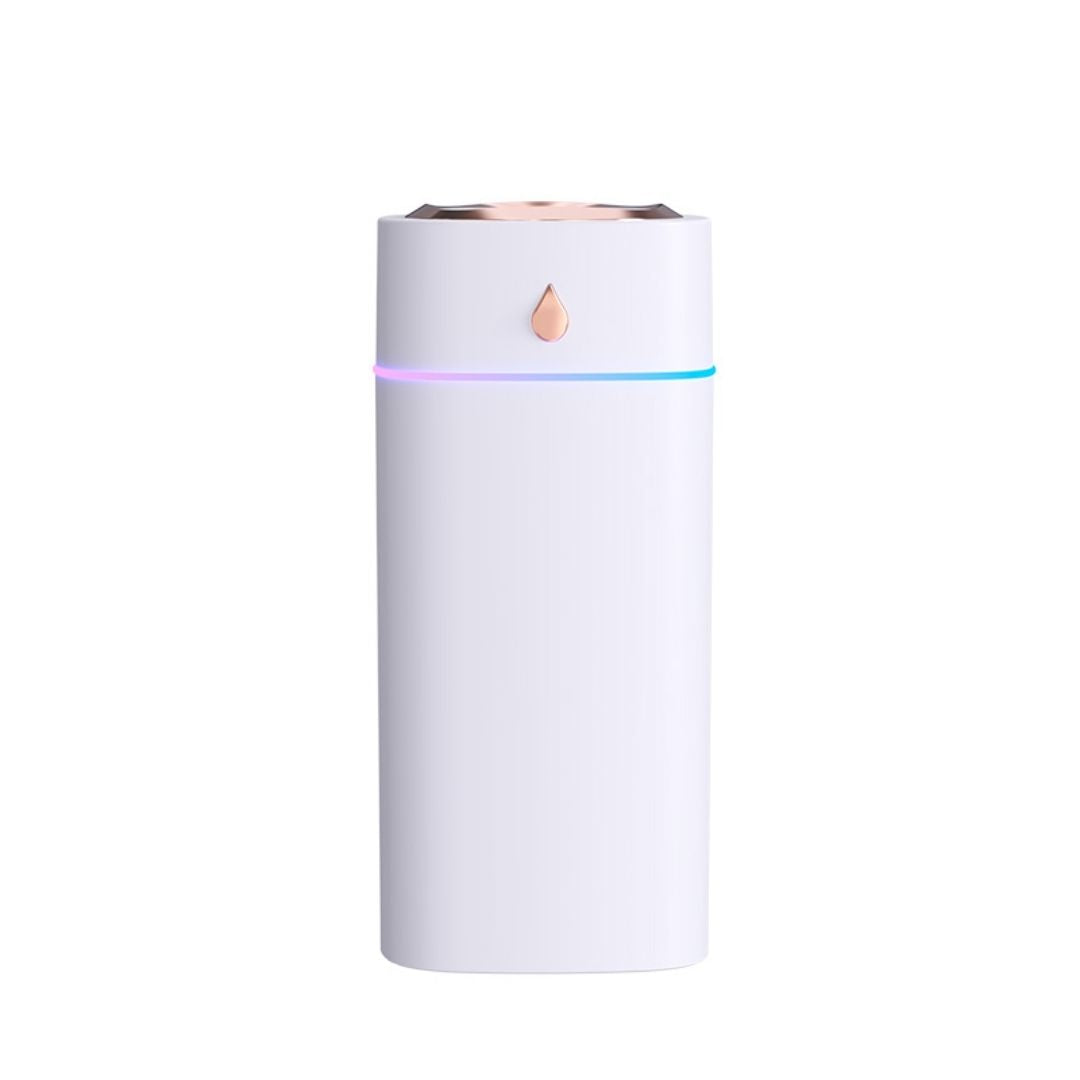[600ml大容量] 静音加湿器 ナノミスト 上部給水 七色LEDライト USB卓上加湿器 乾燥対策 空焚き防止 オフィス 寝室 車載用 おしゃれ かわいい