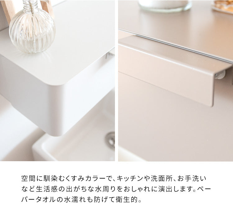 ペーパータオルホルダー TEER 壁掛け 収納 完成品 宮武製作所